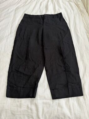 Zara Black High-Waist Tailored Pants